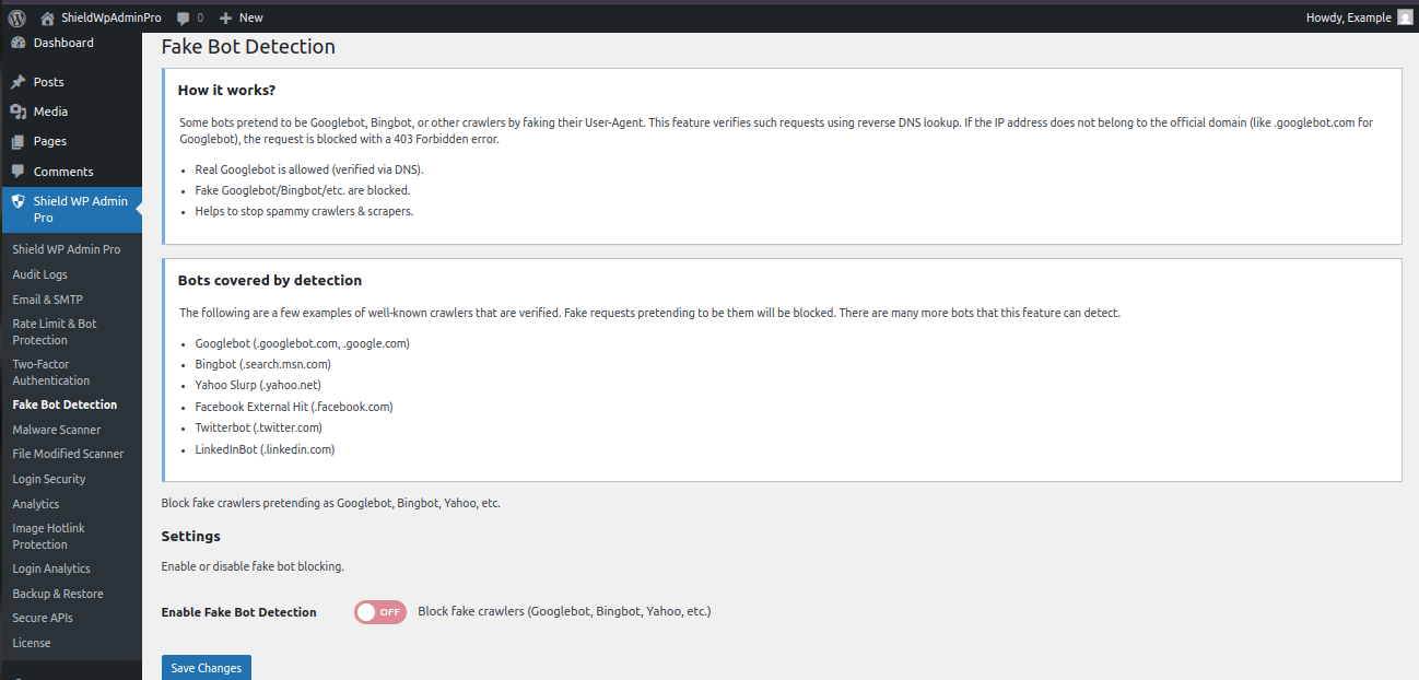 Fake Bot Detection Overview