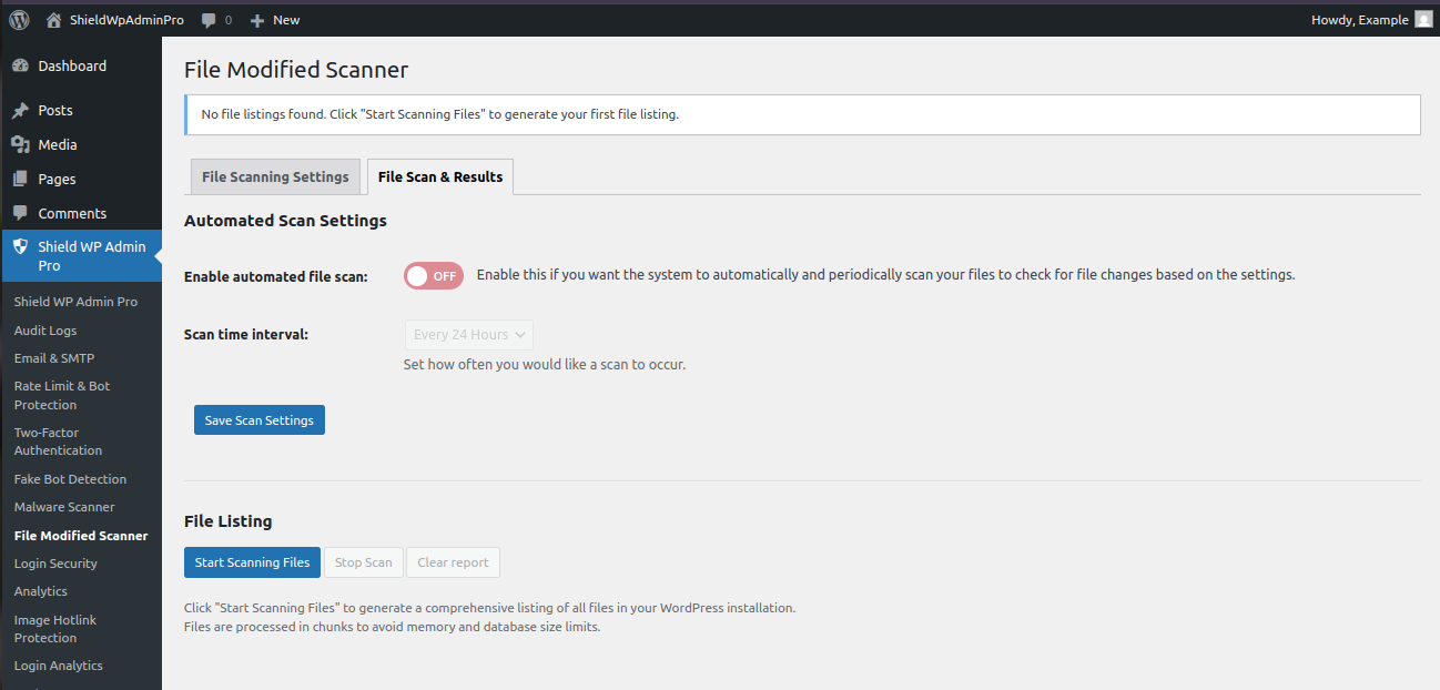 File Modified Scanner Overview