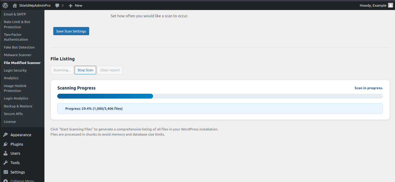 File Modified Scanner Overview